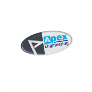 Resin Coated Oval Labels 55 x 24mm