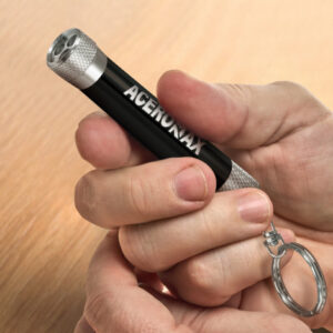 Brite Aluminum Torch Key Rings