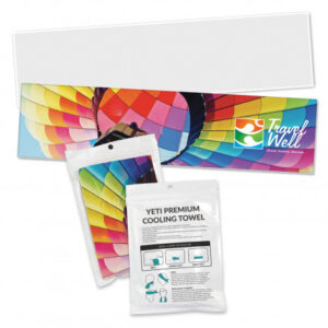Yeti Premium Cooling Towel - Full Color - with Pouch