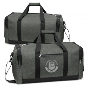 Logo Branded Canvas Duffle Bag