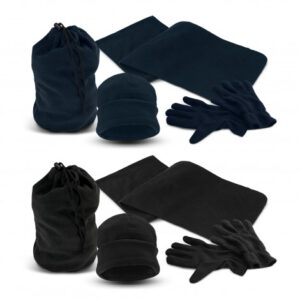 Tribe Embroidered Polar Fleece Winter Set
