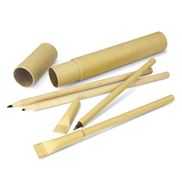 Logan Cardboard Pen and Pencils Sets - Image 6