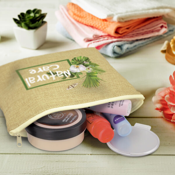 Theia Poly Jute Cosmetic Bags