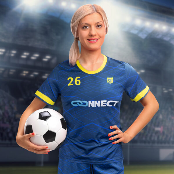 Round Collar Womens Soccer Tops - Image 5