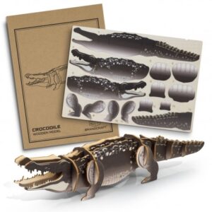 Wood Crocodile Sculptures