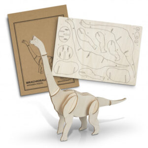 Wooden Brachiosaurus Model