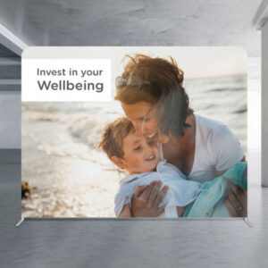 Medium Straight Stretch Media Wall