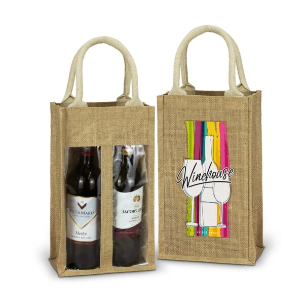 Amell Jute Double Wine Carriers - Image 3