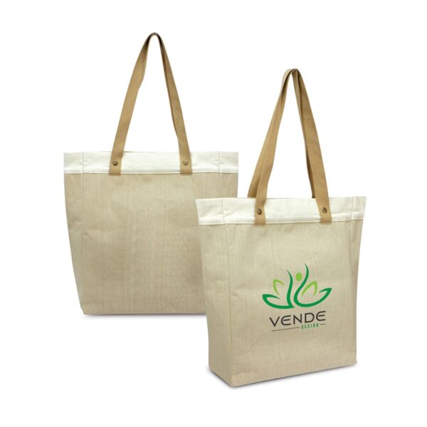 Leane Woven Laminated Totes - Image 3