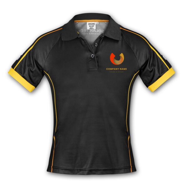 Smart Womens Premium Raglan Short-Sleeved Sports Polo - Image 3