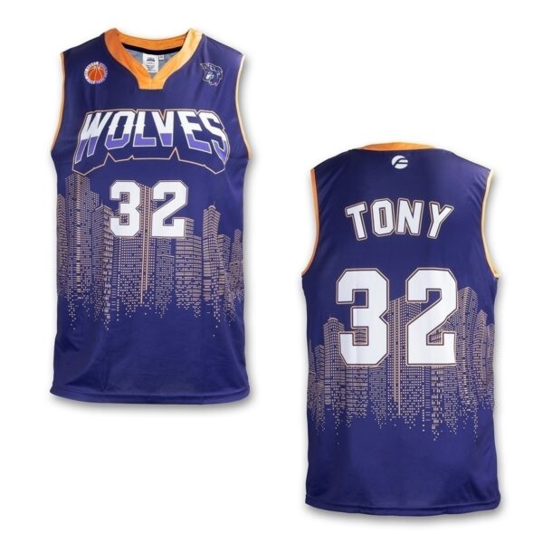 V-Neck Mens Basketball Tops - Image 3