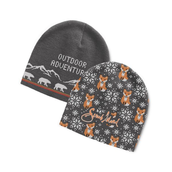 Yolo Jacquard  Knitted Beanies - Image 3